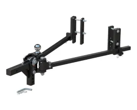 CURT TruTrack 2P Trunnion Weight Distribution Hitch with 2x Sway Control, 8-12K