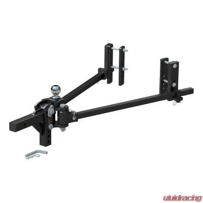 CURT TruTrack 2P Trunnion Weight Distribution Hitch with 2x Sway Control, 8-12K - 17355