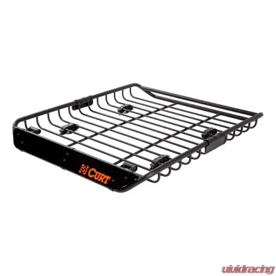 CURT 44" x 35" Black Steel Roof Rack Cargo Carrier - 18123
