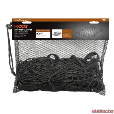 CURT 64" x 36" Elastic Cargo Net for Roof Basket - 18219