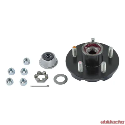 CURT Complete Pre-Greased Hub Assembly with Lug Nuts - 3,500-lb. Axles, 1/2" Stud - 2024013263