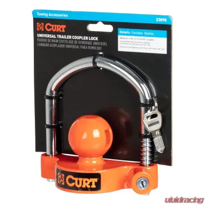 CURT Universal Trailer Coupler Lock, Keyed Alike - 23090-KA