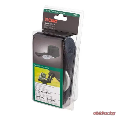 CURT 23' Winch Strap with Snap Hook (4,800 lbs.) - 29452