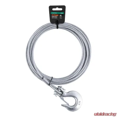 CURT 25' Winch Cable with Snap Hook (4,200 lbs.) - 29460