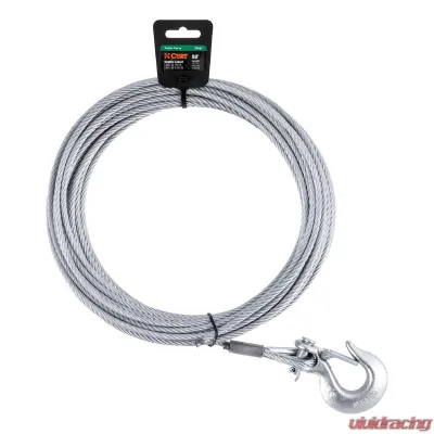 CURT 50' Winch Cable with Snap Hook (5,600 lbs.) - 29461