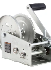 CURT Hand-Crank 2-Speed Winch, 3,200 lbs, 17.5:1 Low Gear Ratio, 9.6" Handle                                     - 29532 - Image 2