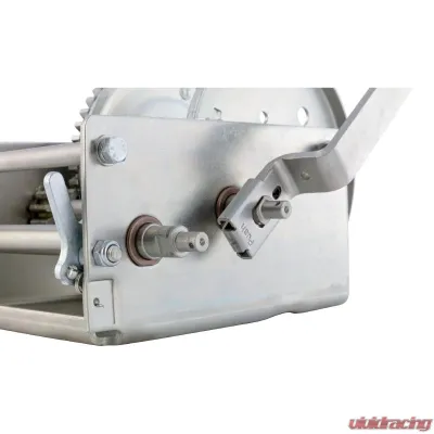 CURT Hand-Crank 2-Speed Winch, 3,800 lbs, 15.8:1 Low Gear Ratio, 9.6" Handle - 29538