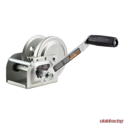 CURT Hand-Crank Brake Winch, 1,000 lbs, 4.2:1 Gear Ratio, 7" Handle - 29610