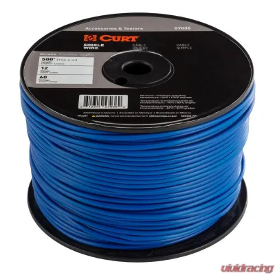 CURT Automotive Primary Wire, Blue 500' Spool - 57036