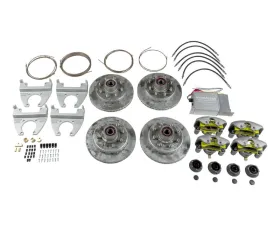 CURT Disc Brake Conversion Kit - 8,000-lb. Tandem Axle, 4-Bolt, 9/16