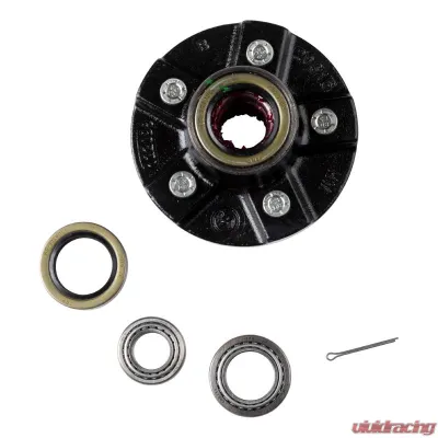 CURT Idler Hub, 5 on 4.5"; 5.5" Hub Flange - 2,200 lbs. (with Bearing Cone Kit) - 814207