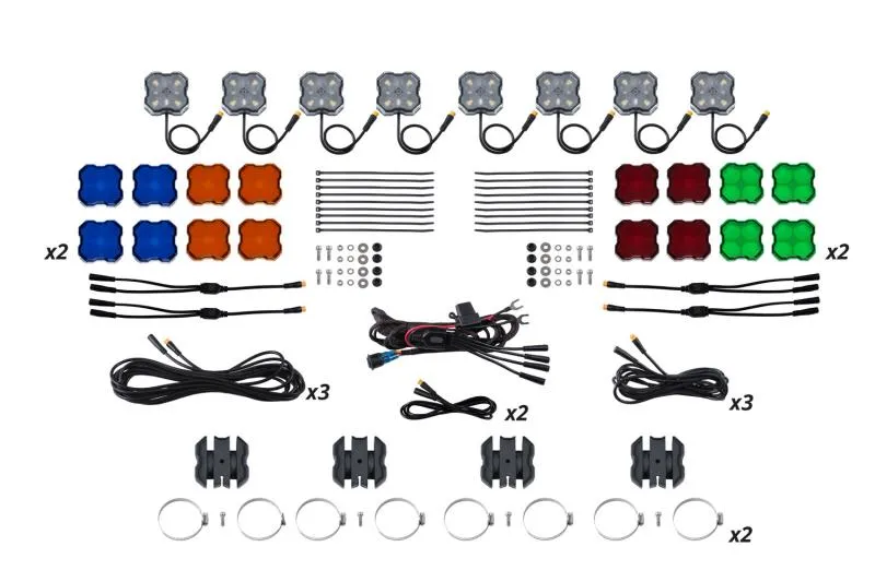 Diode Dynamics Stage Series Single Color 8 Pack Rock Lights DD7752 - DD7752