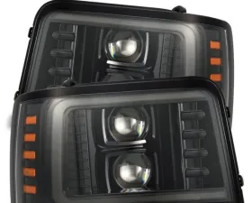 AlphaRex Projector Headlights Plank Style Design Alpha Black