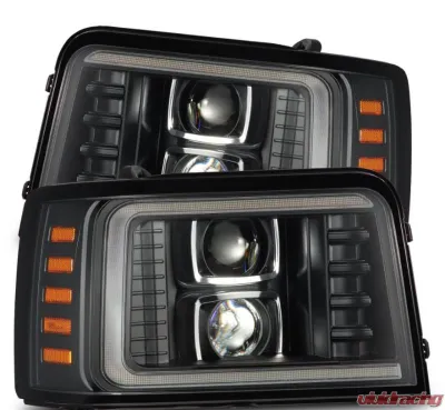 AlphaRex Projector Headlights Plank Style Design Black - 880266