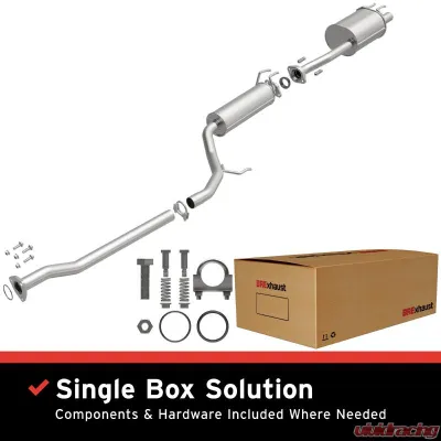 BRExhaust Direct-Fit Exhaust System Replacement Kit 2006-2011 2.0L 4-Cyl - 106-0743