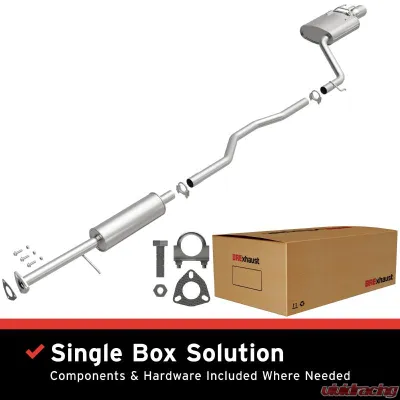 BRExhaust Direct-Fit Exhaust System Replacement Kit 2013-2017 2.4L 4-Cyl - 106-0752