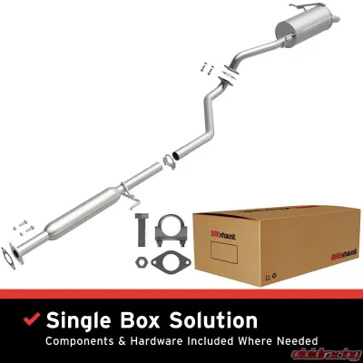 BRExhaust Direct-Fit Exhaust System Replacement Kit 2011-2016 1.8L 4-Cyl - 106-0760