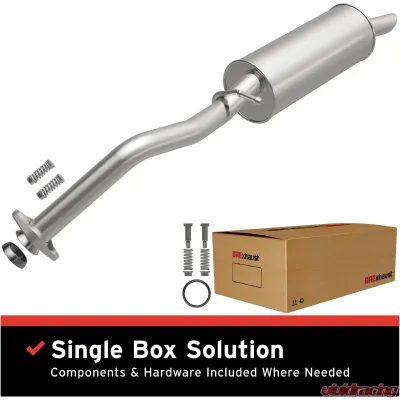 BRExhaust Direct-Fit Exhaust System Replacement Kit 2010-2016 1.8L 4-Cyl - 106-0761