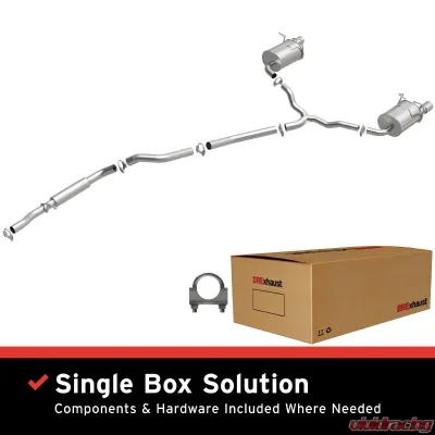 BRExhaust Direct-Fit Exhaust System Replacement Kit 2011-2017 3.6L V6 - 106-0793