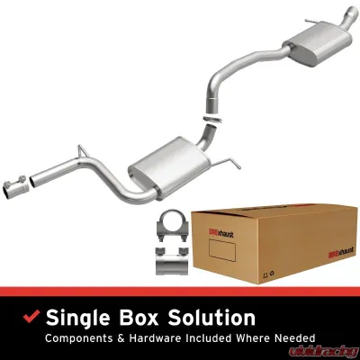 BRExhaust Direct-Fit Exhaust System Replacement Kit 2014-2017 1.8L 4-Cyl - 106-0820