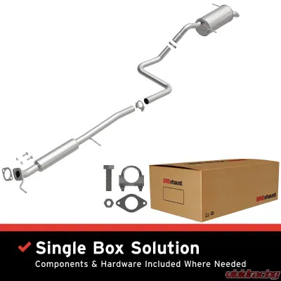 BRExhaust Direct-Fit Exhaust System Replacement Kit 2011-2016 1.6L 4-Cyl - 106-0846