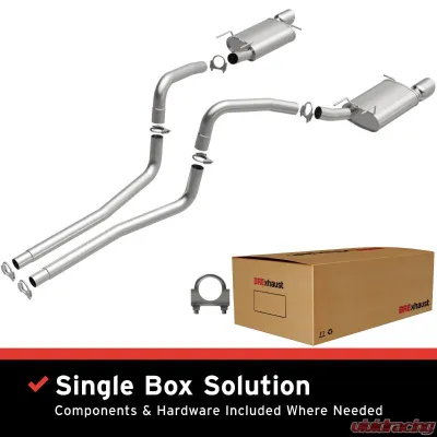 BRExhaust Direct-Fit Exhaust System Replacement Kit 2011-2014 3.7L V6 - 106-0847