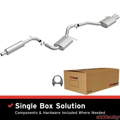 BRExhaust Direct-Fit Exhaust System Replacement Kit 2012-2014 2.5L 5-Cyl - 106-0858