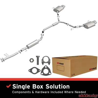 BRExhaust Direct-Fit Exhaust System Replacement Kit 2009-2014 3.5L V6 - 106-0877