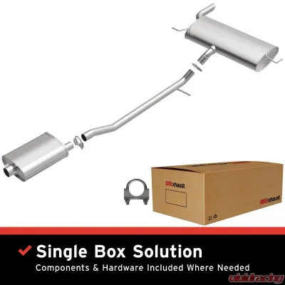 BRExhaust Direct-Fit Exhaust System Replacement Kit 2012-2015 2.4L 4-Cyl - 106-0895