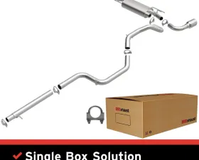 BRExhaust Direct-Fit Exhaust System Replacement Kit 2010-2013 2.5L 4-Cyl