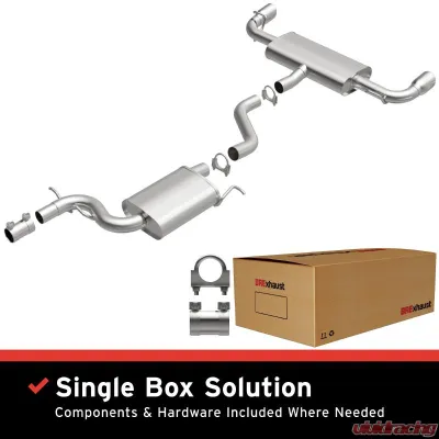BRExhaust Direct-Fit Exhaust System Replacement Kit 2010-2014 2.0L 4-Cyl - 106-0928