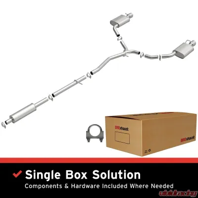 BRExhaust Direct-Fit Exhaust System Replacement Kit 2016-2019 3.5L V6 - 106-0943