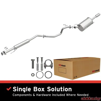 BRExhaust Direct-Fit Exhaust System Replacement Kit SR 2013-2019 1.8L 4-Cyl - 106-0962