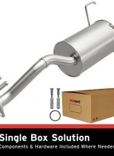 BRExhaust Direct-Fit Rear Muffler Kit Rear 1993-1995 1.5L 4-Cyl                                     - 108-0196 - Image 5