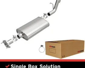 BRExhaust Stainless Steel Direct-Fit Exhaust System Replacement Kit
