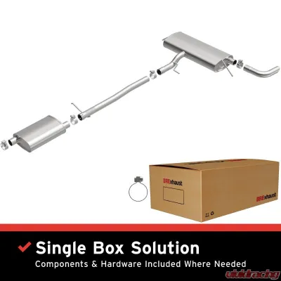 BRExhaust Stainless Steel Direct-Fit Exhaust System Replacement Kit - 116-0020