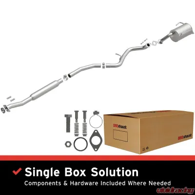 BRExhaust Stainless Steel Direct-Fit Exhaust System Replacement Kit 2010-2017 2.5L 4-Cyl - 116-0162