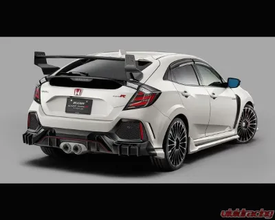 Mugen Crystal Black Pearl Front Under Spoiler & Side Garnish & Rear Under Spoiler 3P Styling Set Honda Civic DBA-FK8 - MGN-61000-XNCF-K0S0-CB