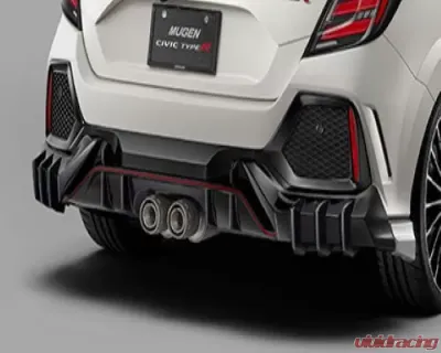 Mugen Under Spoiler Rear Painted Crystal Black Pearl Honda Civic Type-R FK8 2017-2021 - MGN-84111-XNCF-K1S0-CB