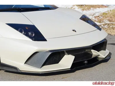 Auto Veloce CFRP Front Bumper CF w/ Lip Spoiler CF Lamborghini Murcielago 2001-2010 - AVL-FBL-CFCF-SVRM