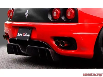 Auto Veloce CFRP Rear Diffuser CF / Diff. Fin CF Ferrari 360 1999-2005 - AVL-RD-CC-360