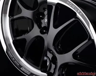 Homura 2X7RA Wheel 20x8.5 5x114.3 38mm Gloss Black/Rim DMC - WH1AV38EBAJ