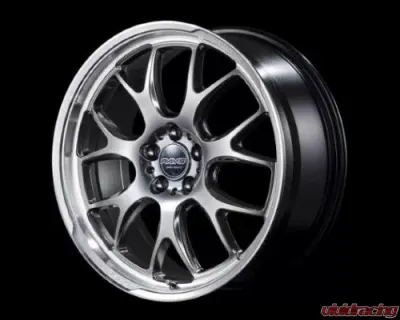 Homura 2X7RA Wheel 19x8 5x112 45mm Grace Silver/Rim DMC - WH1145MQAJ