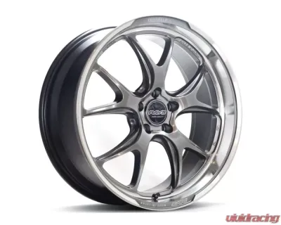 Homura 2x5RA Wheel 19x8.5 5x114.3 45mm Grace Silver/Rim DMC - WH5RA245EQAJ
