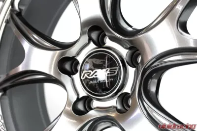 Homura 2x5RA Wheel 19x8.5 5x114.3 45mm Grace Silver/Rim DMC - WH5RA245EQAJ