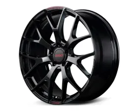Homura 2X7FT Spec-M Wheel 20x8.5 5x120 42mm Glossy Black/RAP Red Clear