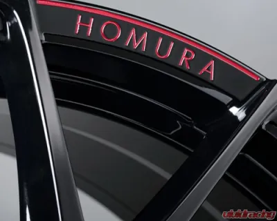 Homura 2X7FT Spec-M Wheel 20x8.5 5x120 42mm Glossy Black/RAP Red Clear - WH1AV42WB8J