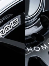 Homura 2x9BD Wheel 20x8.5 5x114.3 45mmGlossy Black/Rim DC                                     - WHCAV45EBAK - Image 3