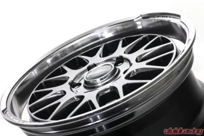 Homura 2x9L-RA Wheel 18x7.5 6x139.7 38mm Grace Silver/Rim DMC - WHCT38KQAJ