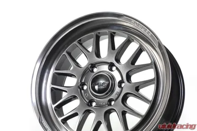Homura 2x9L-RA Wheel 18x7.5 6x139.7 38mm Grace Silver/Rim DMC - WHCT38KQAJ